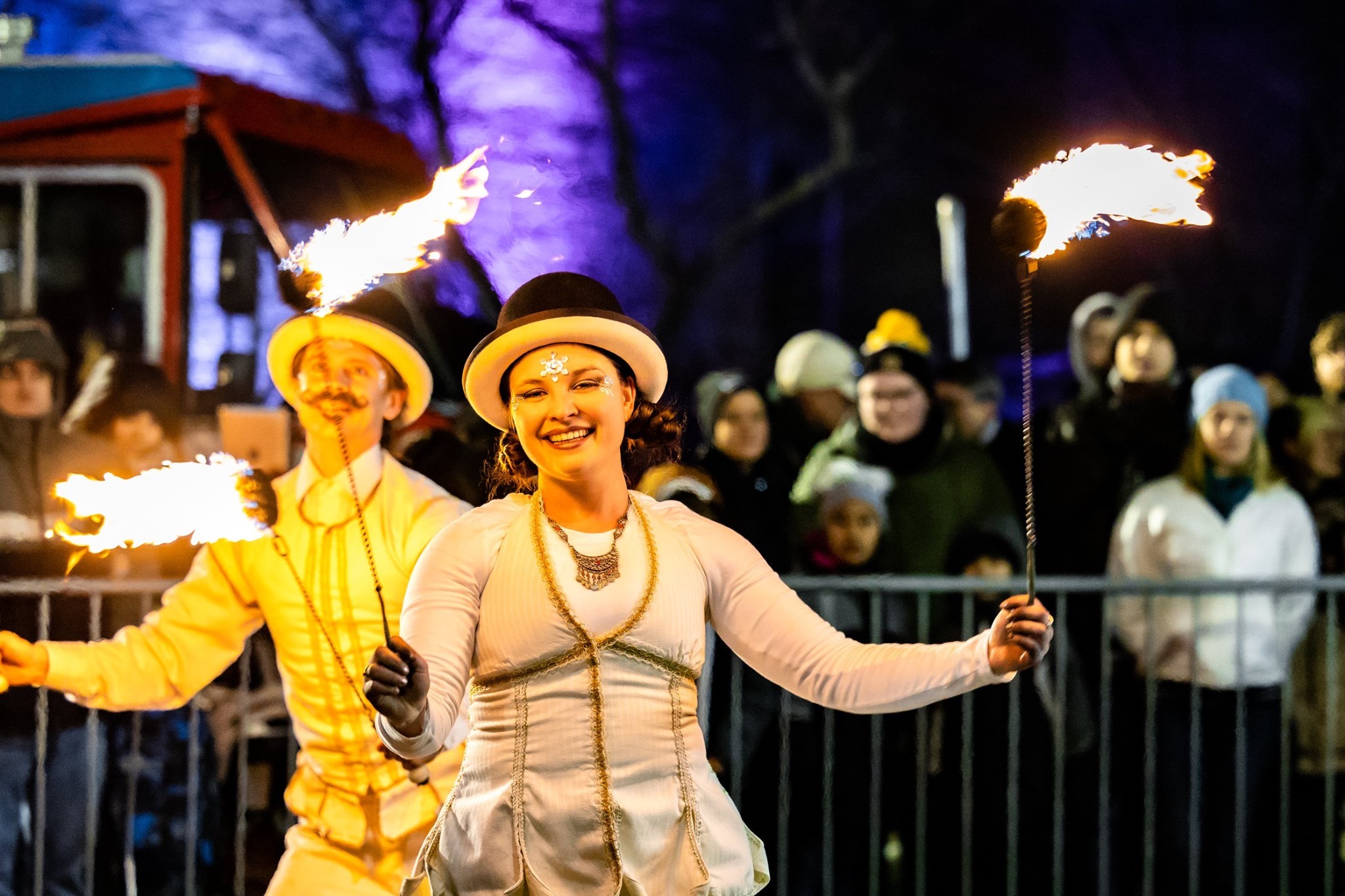 Things Heat Up at Lowell Winterfest Cirque De Light