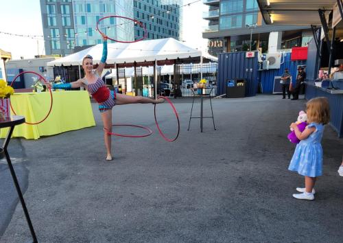 Hula hooper for fire