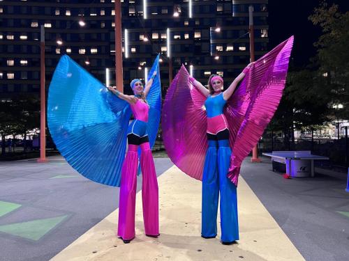 80's Stilt Walkers