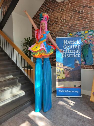 Alice in Wonderland Stilt Walker Boston