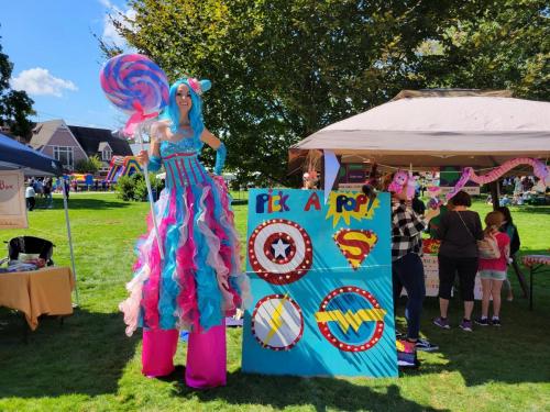 Cotton Candy Queen Stilt Walker Boston