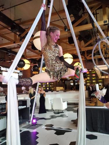 Champagne pour aerialist