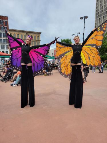 butterfly-stilt-walkers