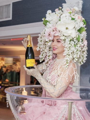 Giant Martini glass performer